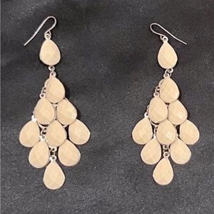 Ivory chandelier earrings